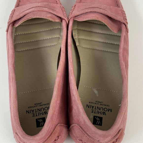 White Mountain Maurice Pink Suede Penny Loafer Flat - Picture 7 of 12